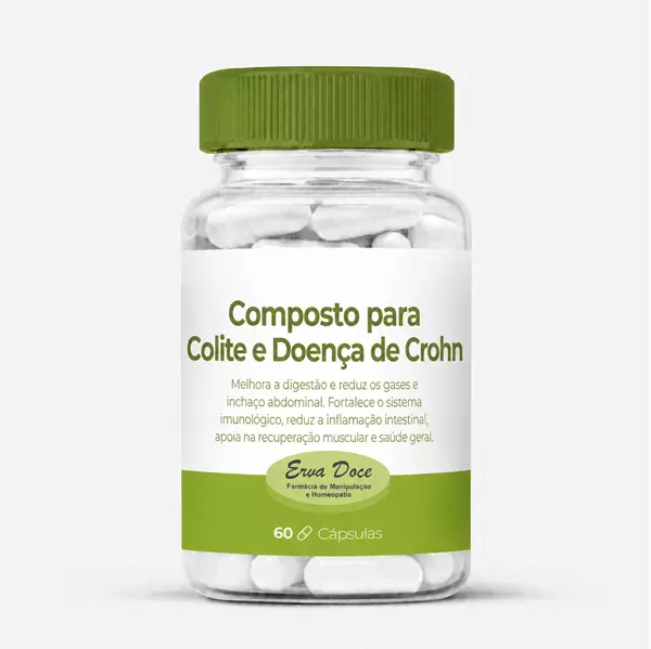 Composto para Colite e Doença de Crohn  60 Cápsulas