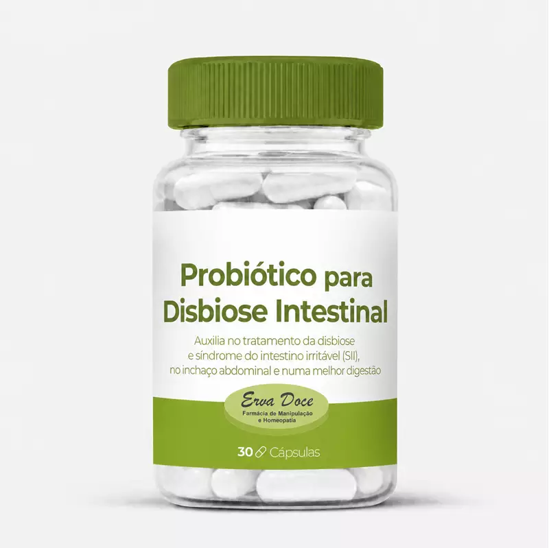 Probiótico para Disbiose Intestinal 30 Cápsulas
